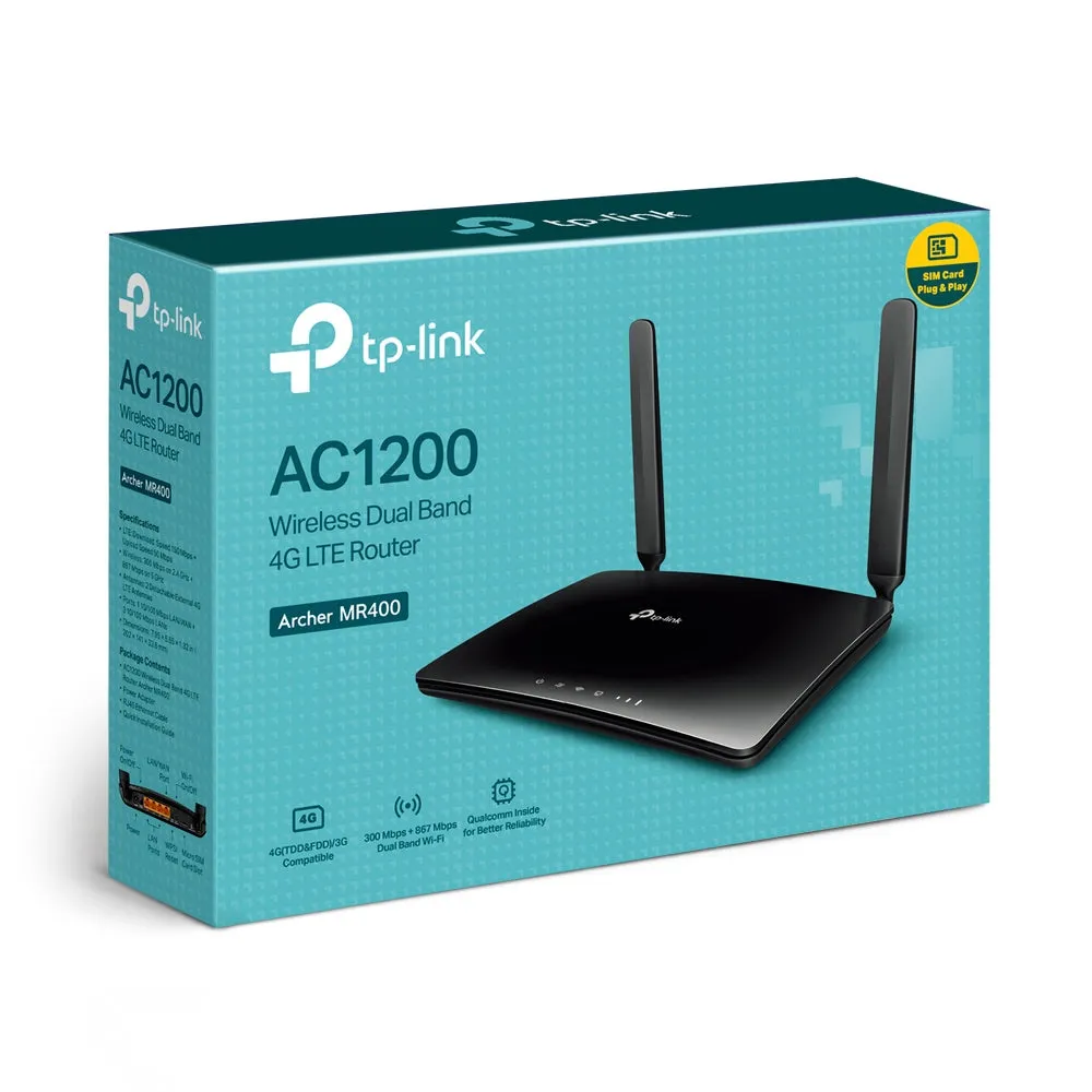 Tp-Link Archer Ac1200 Wireless Dual Band 4G Lte Router