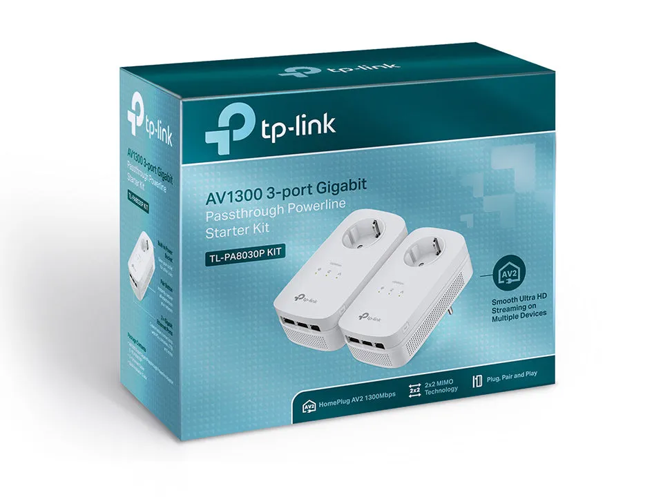 Tp-Link Bridge Tl-Pa8030p Starter Kit - 1200 Mbit/S