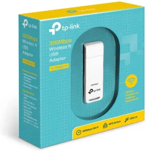 TP-Link Wifi Adapter N300 USB Wireless WiFi network Adapter for PC, Support Windows/Linux/Mac OS (TL-WN821N)