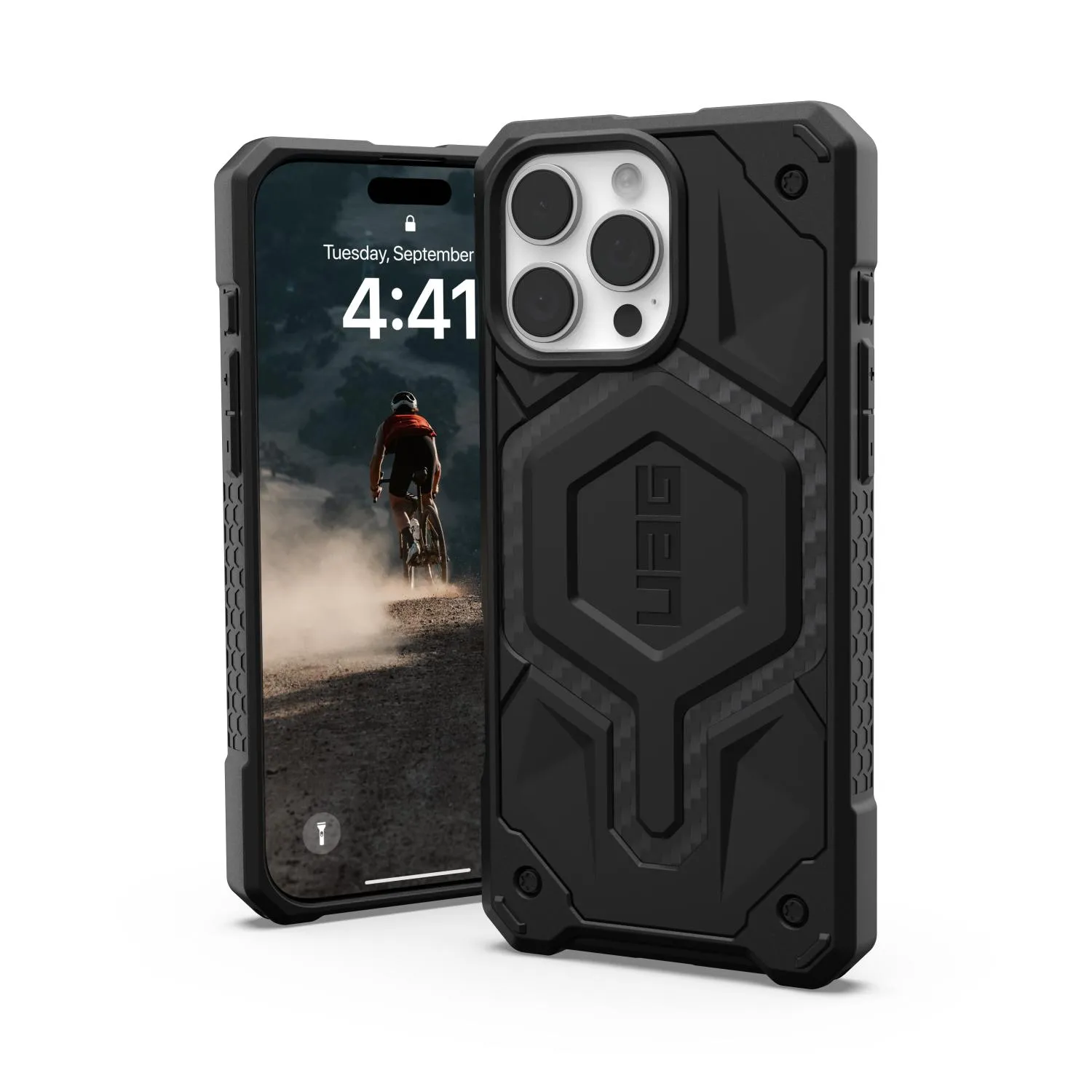 UAG Monarch Case - Apple iPhone 16 Pro Max - Carbon Fibre (UAG-I16PM-MONCF)