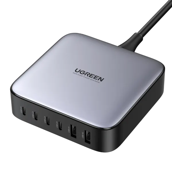 UGREEN Nexode 200W USB C GaN Charger-6 Ports Desktop Charger