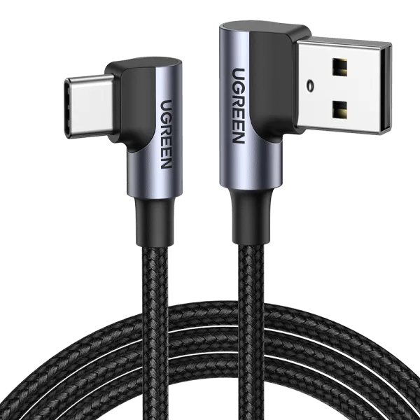 UGREEN USB C 90 Degree Cable 3A Right Angle Type C Charger Cable