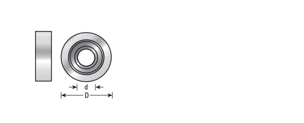 Ultra-Glide High PRFM Ball Bearing Guide Assemblies | 1⁄2 Overall Dia x 3⁄16 Inner Dia | 47707 | 738685877074