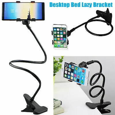 Universal Flexible Long Arm Desktop Bed Lazy Bracket Phone Holder Mount Stand Assorted  Color