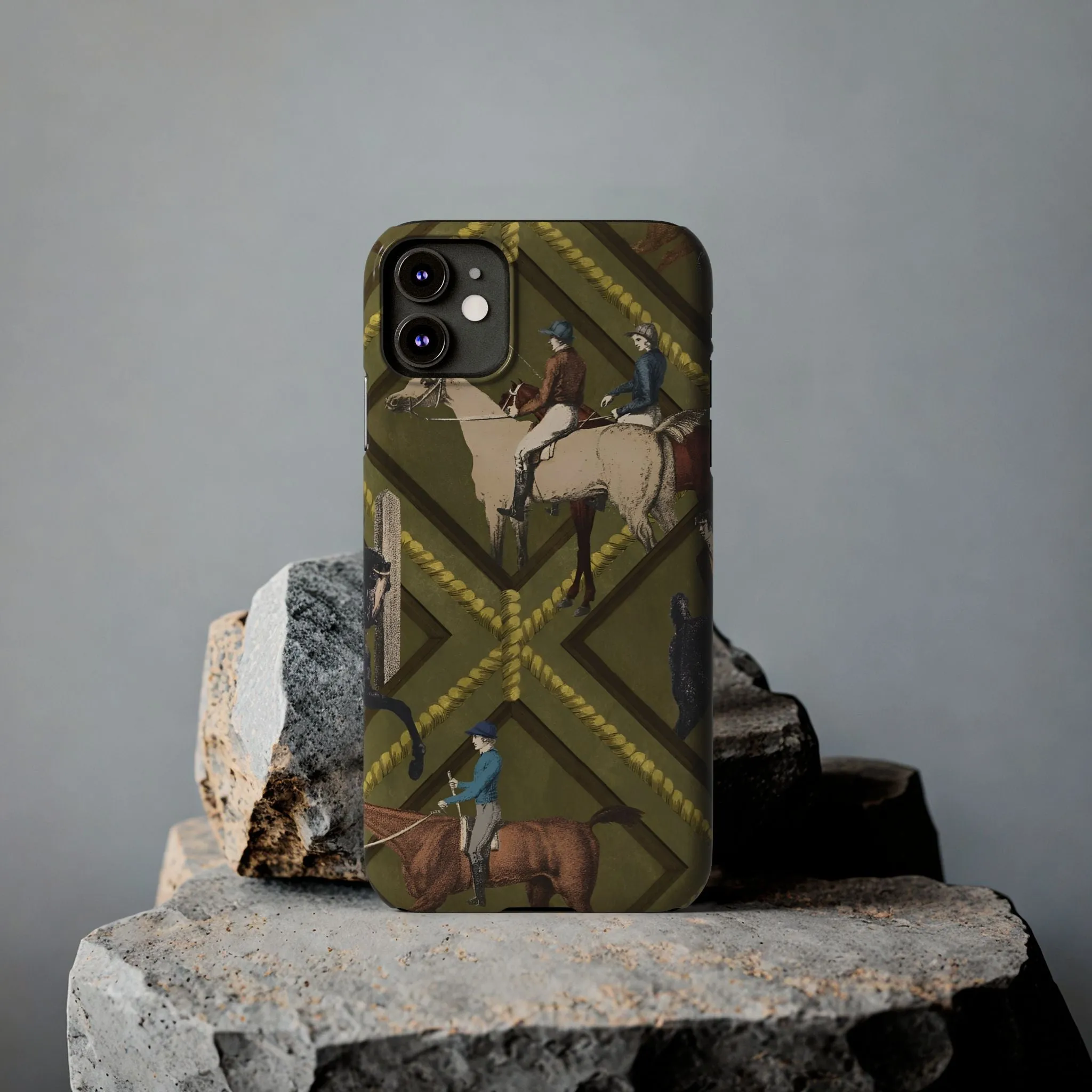 Vintage Equestrian Polo Prestige Slim iPhone Cases