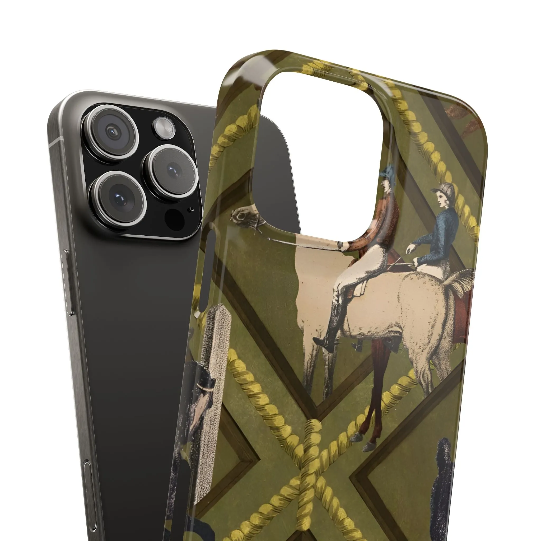 Vintage Equestrian Polo Prestige Slim iPhone Cases