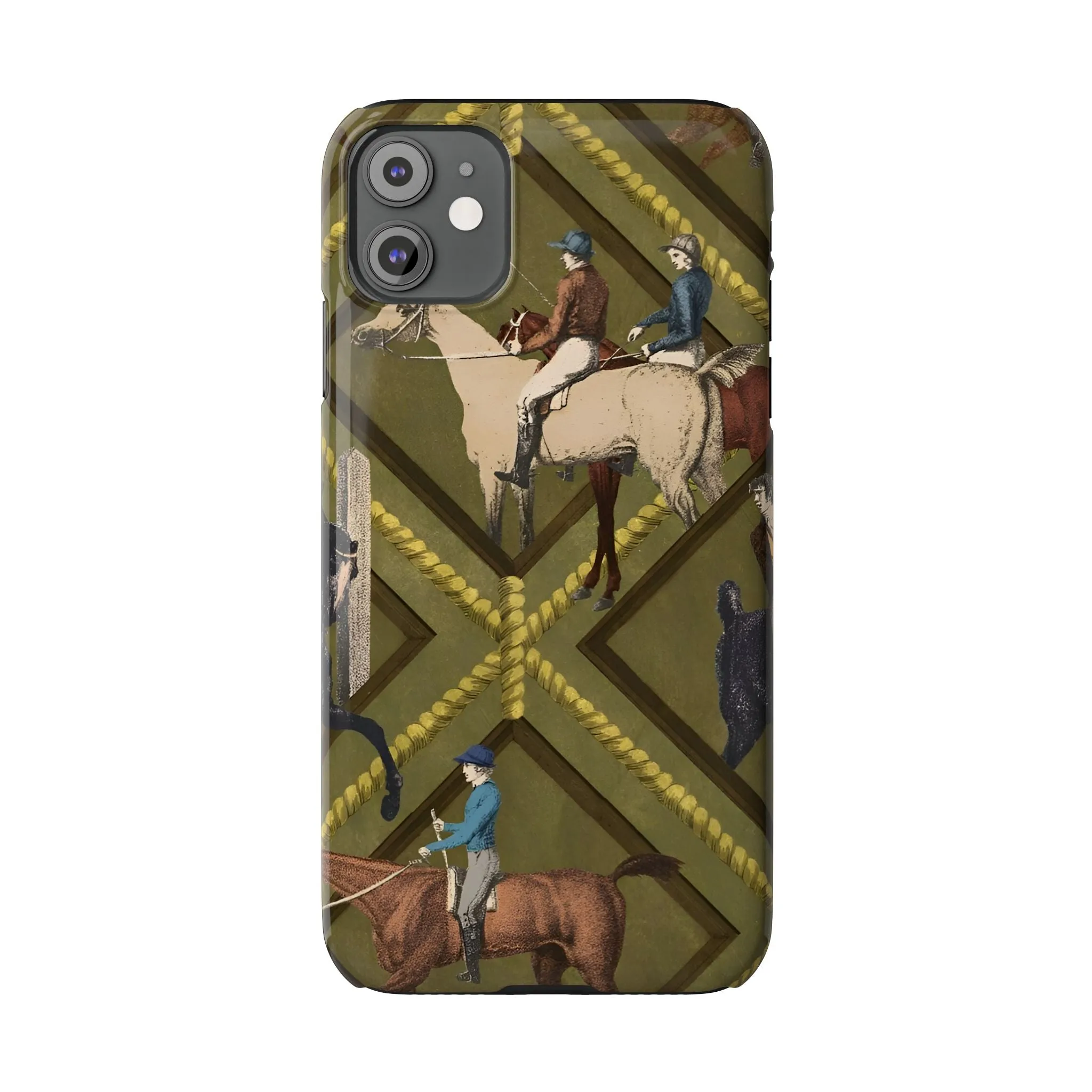 Vintage Equestrian Polo Prestige Slim iPhone Cases