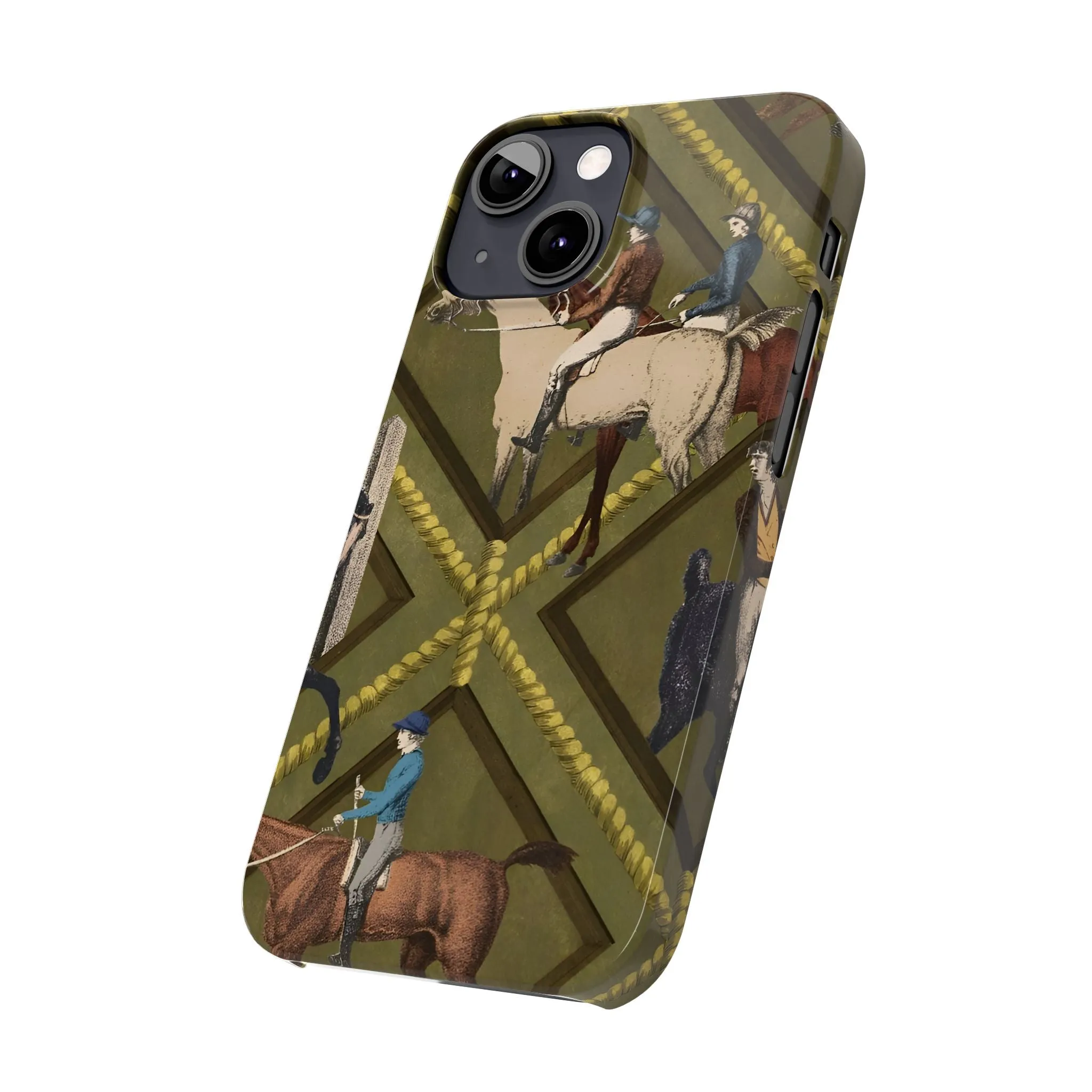 Vintage Equestrian Polo Prestige Slim iPhone Cases