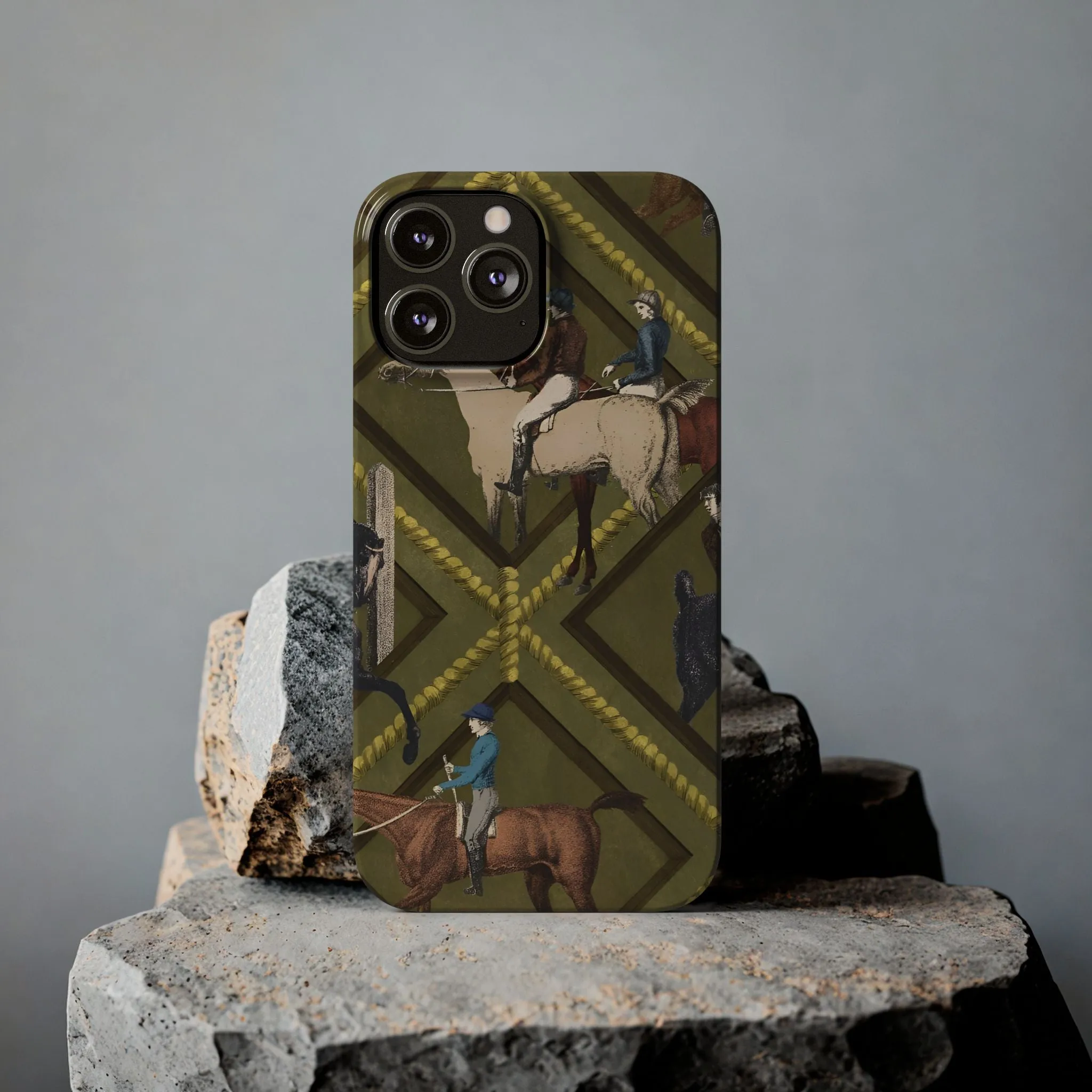 Vintage Equestrian Polo Prestige Slim iPhone Cases