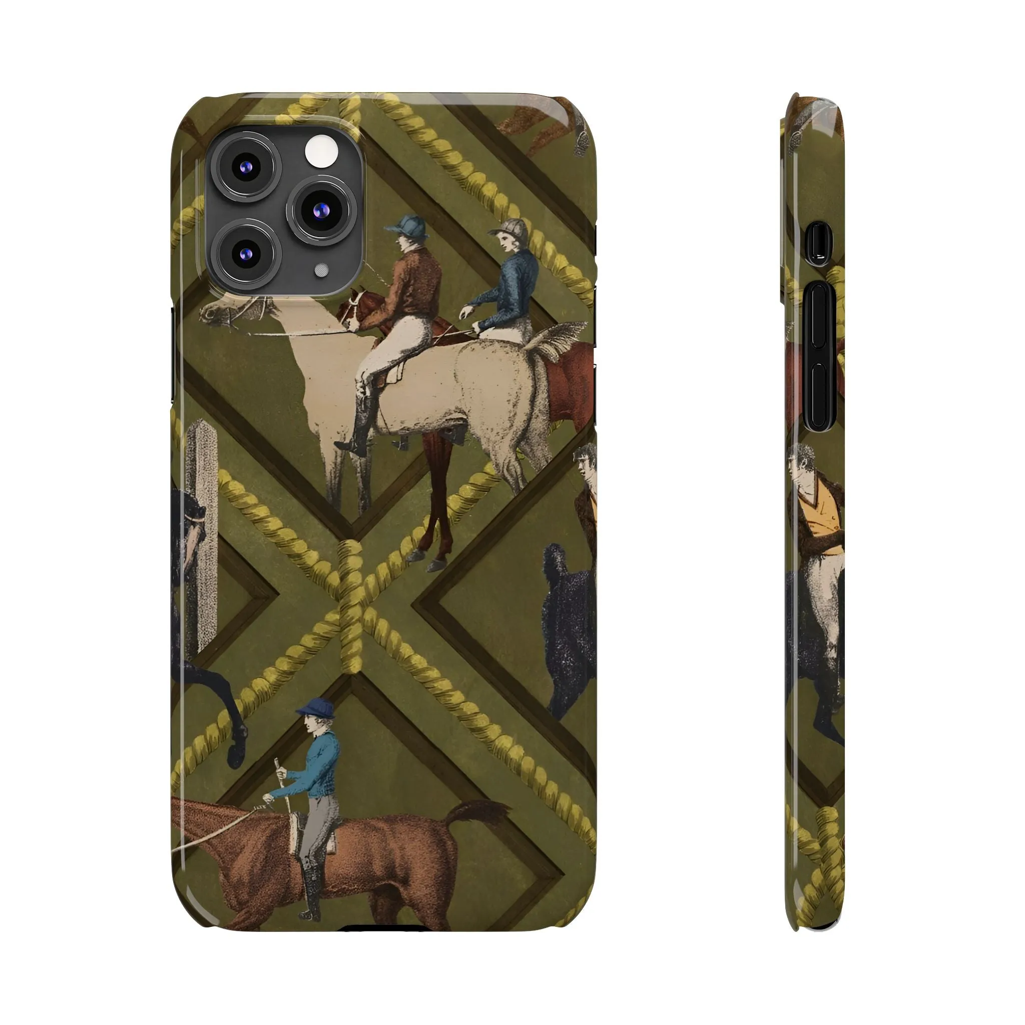 Vintage Equestrian Polo Prestige Slim iPhone Cases