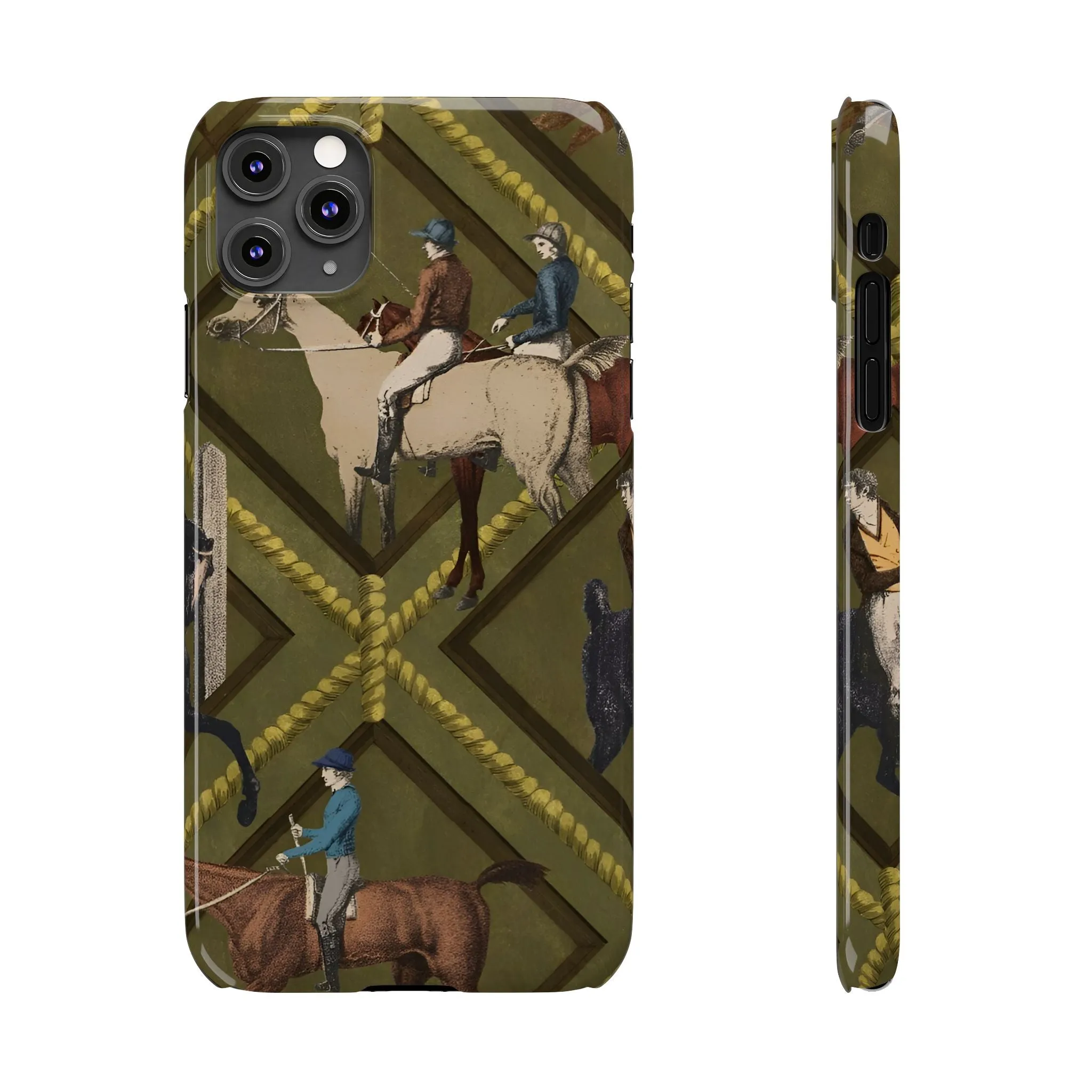 Vintage Equestrian Polo Prestige Slim iPhone Cases