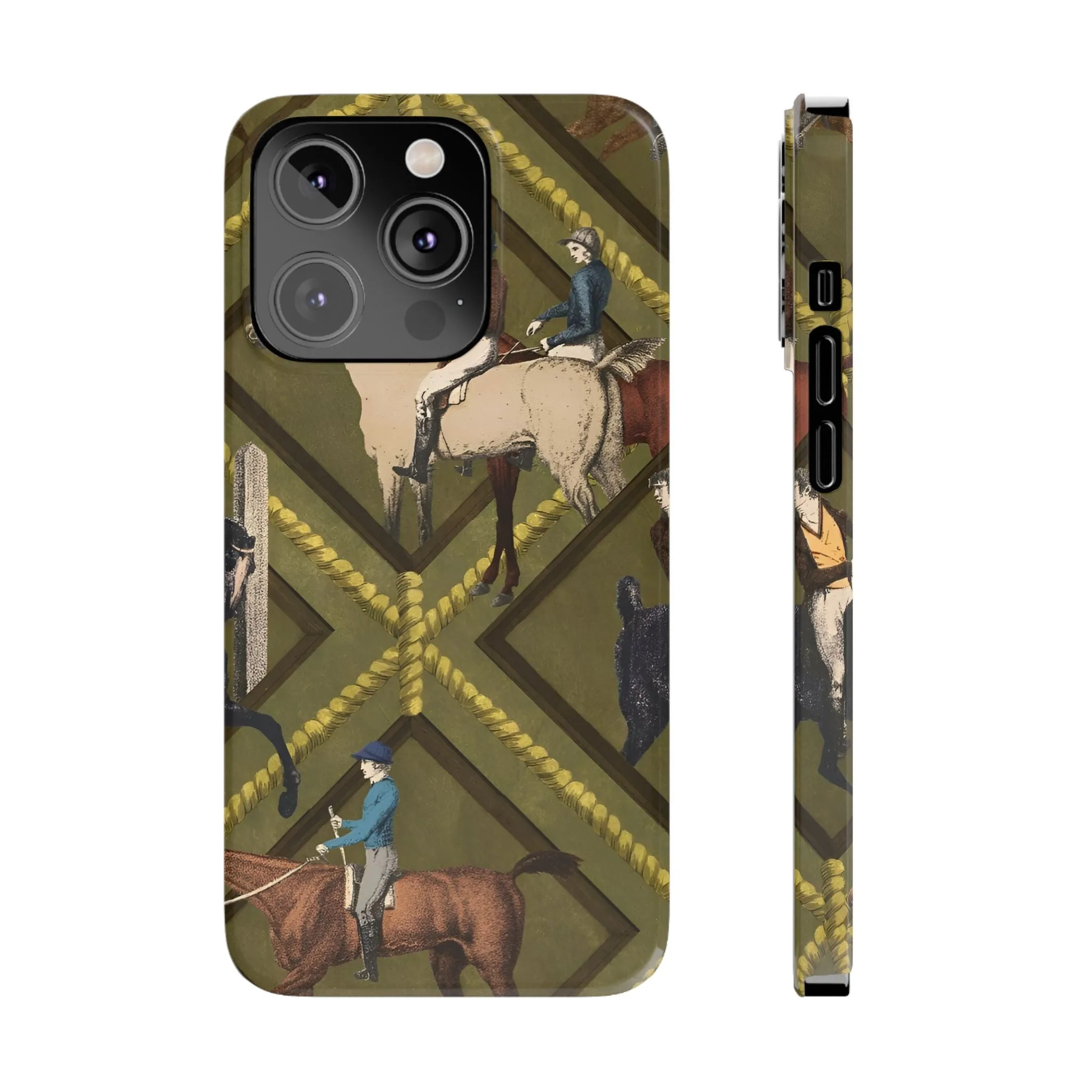 Vintage Equestrian Polo Prestige Slim iPhone Cases