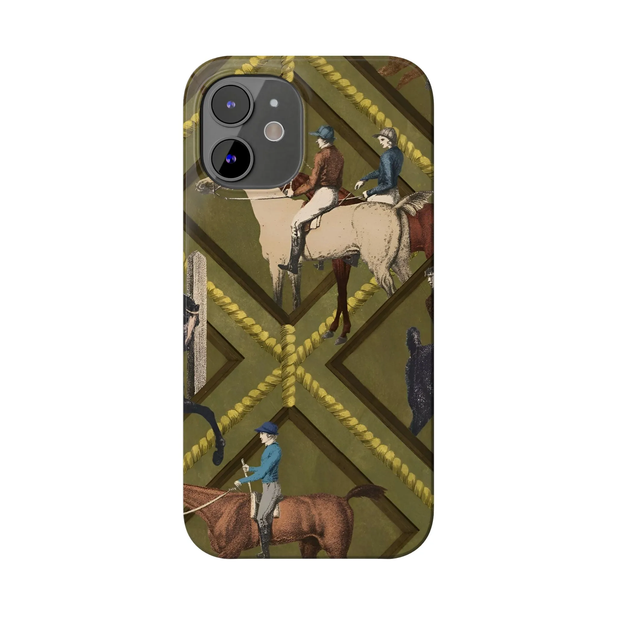 Vintage Equestrian Polo Prestige Slim iPhone Cases