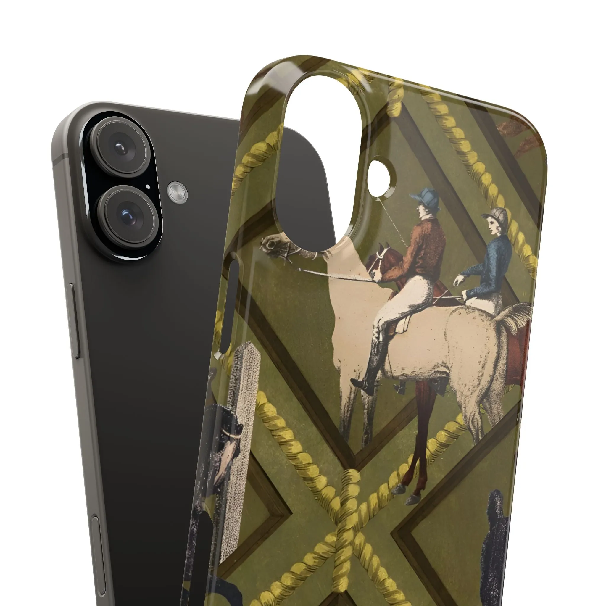 Vintage Equestrian Polo Prestige Slim iPhone Cases