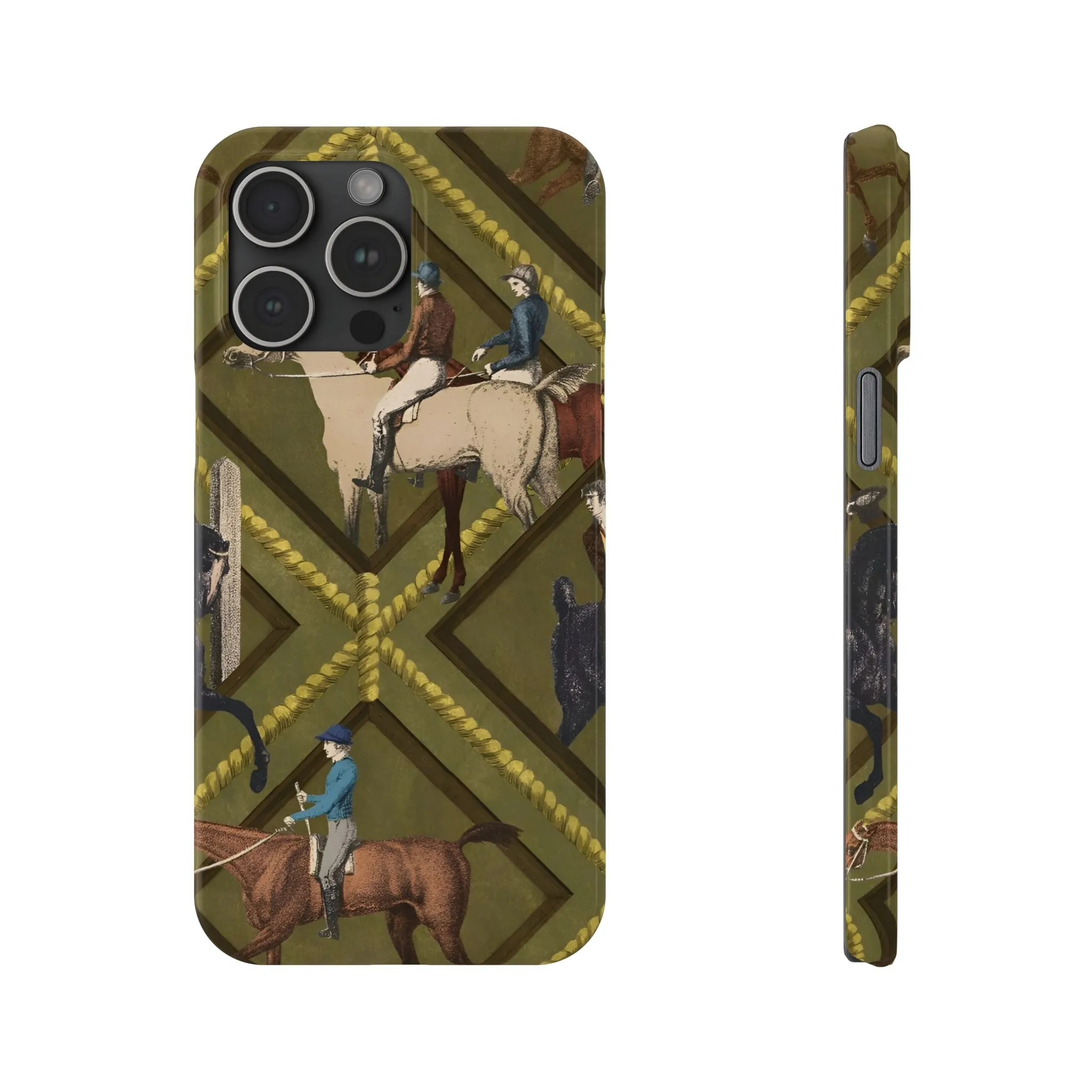 Vintage Equestrian Polo Prestige Slim iPhone Cases