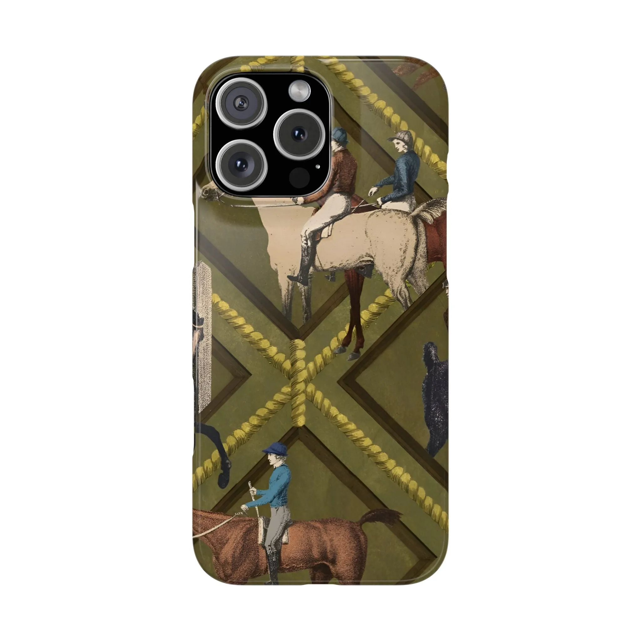 Vintage Equestrian Polo Prestige Slim iPhone Cases