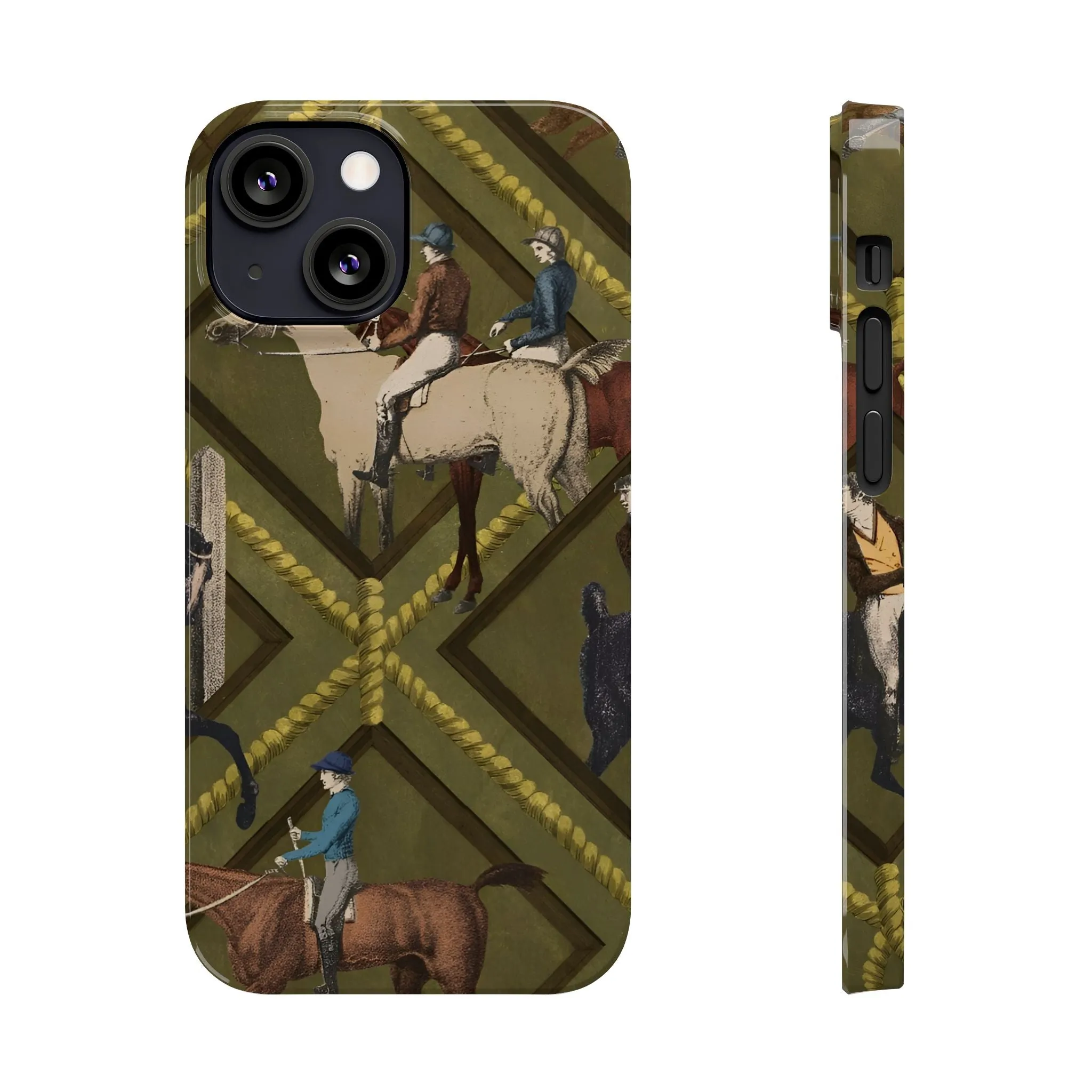 Vintage Equestrian Polo Prestige Slim iPhone Cases