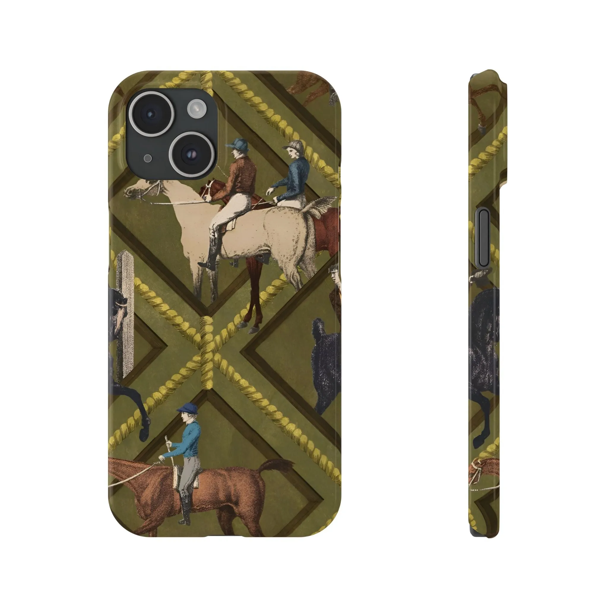 Vintage Equestrian Polo Prestige Slim iPhone Cases