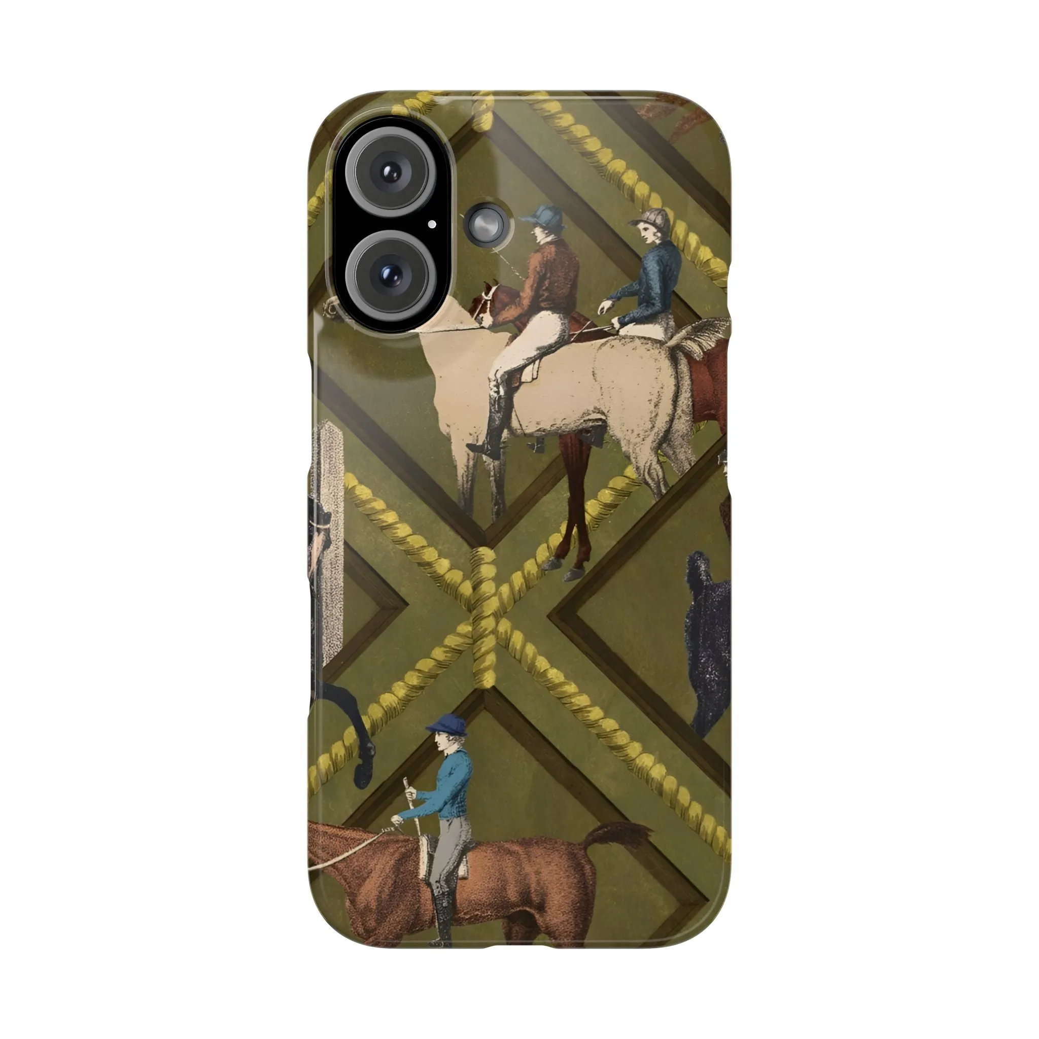 Vintage Equestrian Polo Prestige Slim iPhone Cases