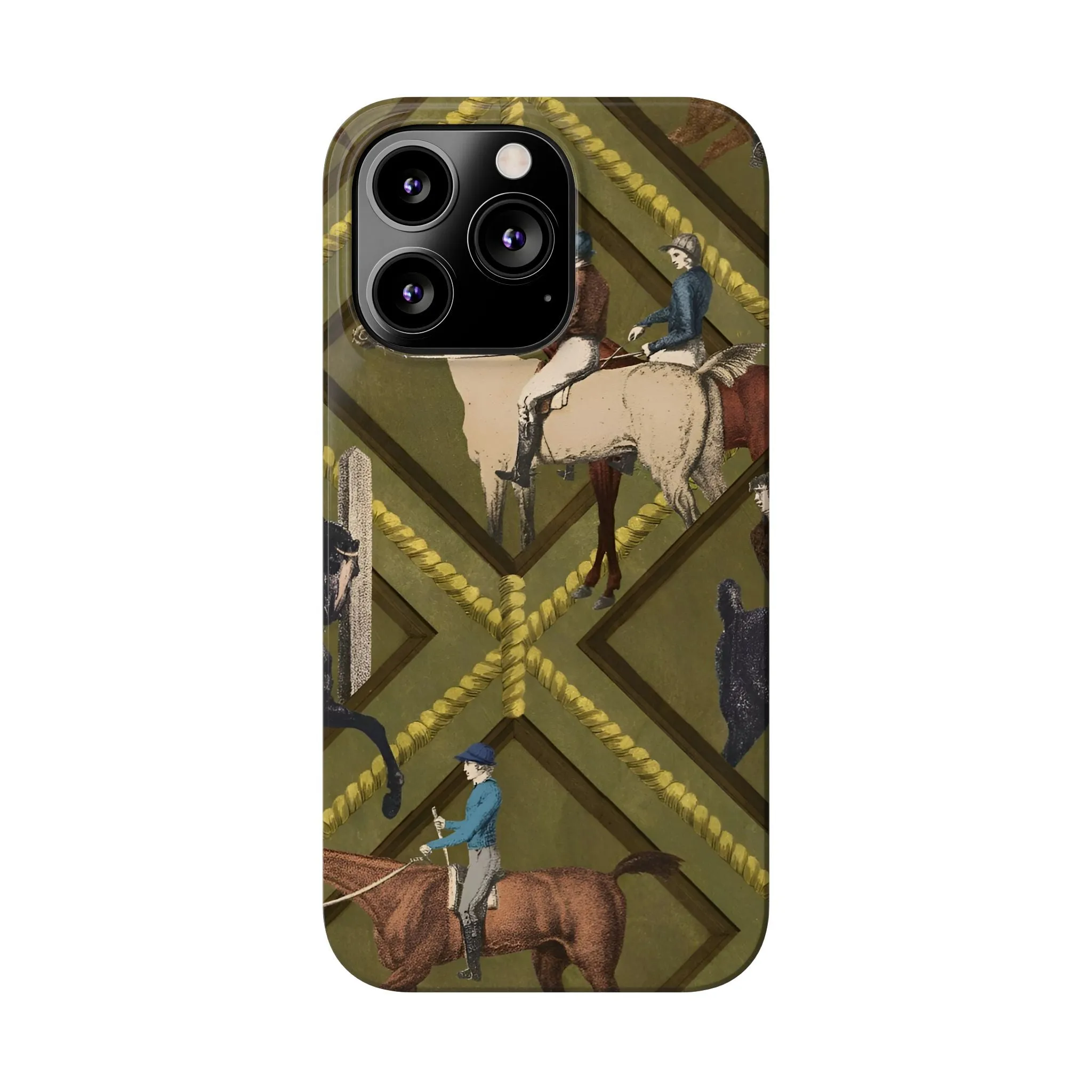 Vintage Equestrian Polo Prestige Slim iPhone Cases