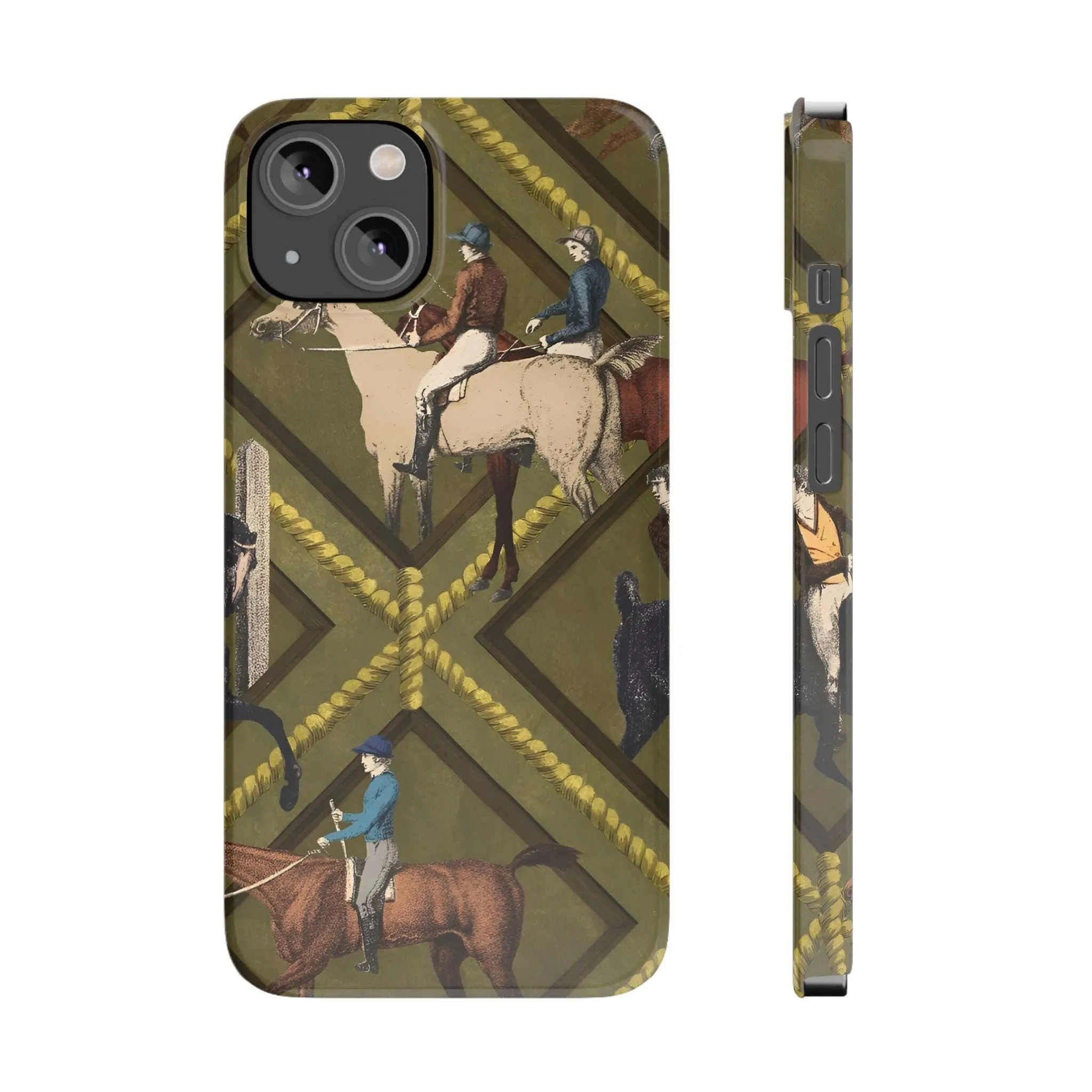 Vintage Equestrian Polo Prestige Slim iPhone Cases