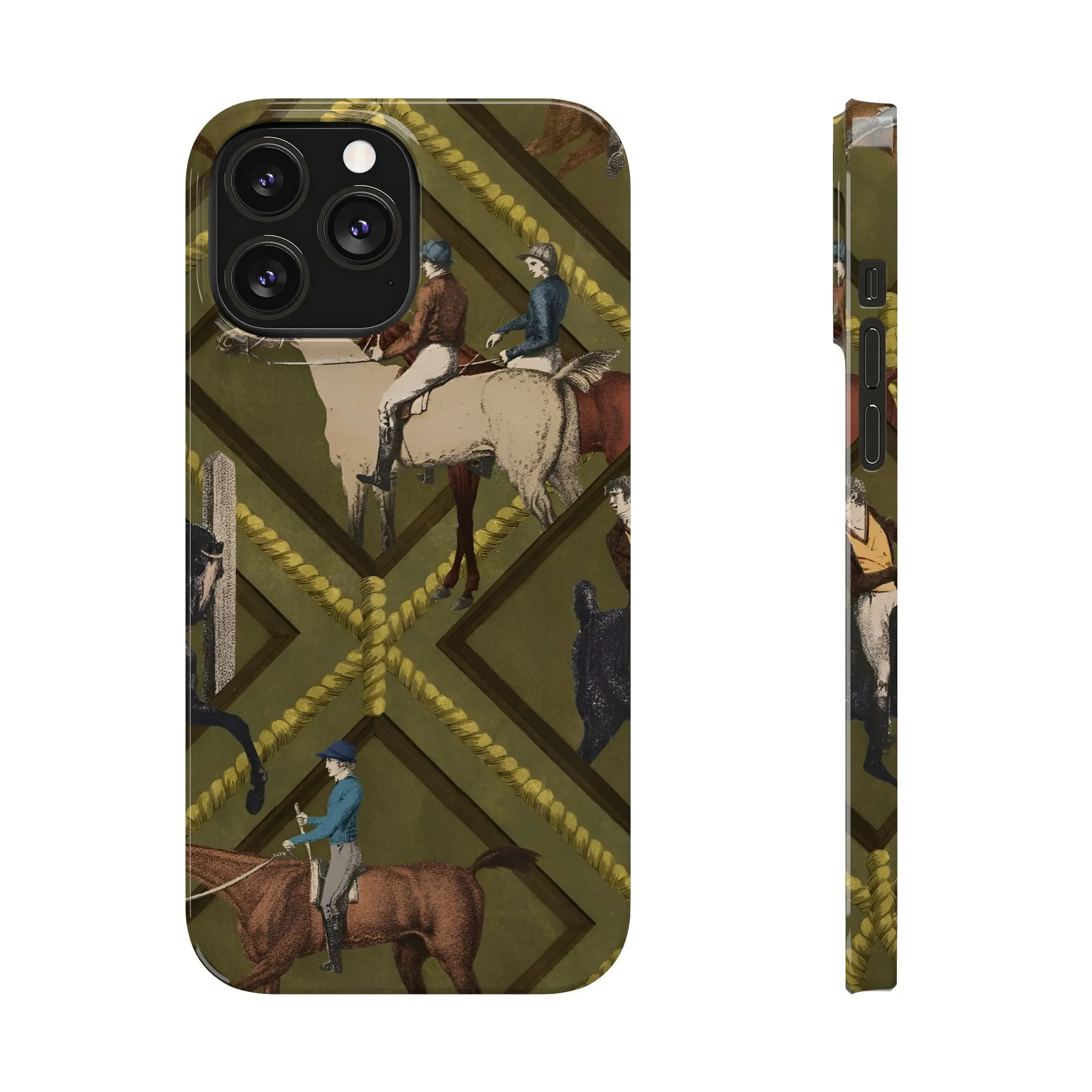 Vintage Equestrian Polo Prestige Slim iPhone Cases