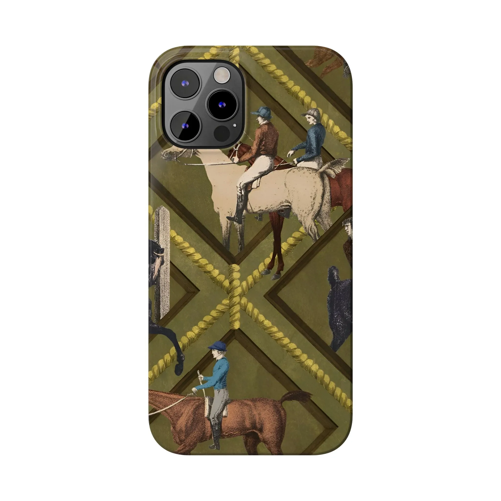 Vintage Equestrian Polo Prestige Slim iPhone Cases