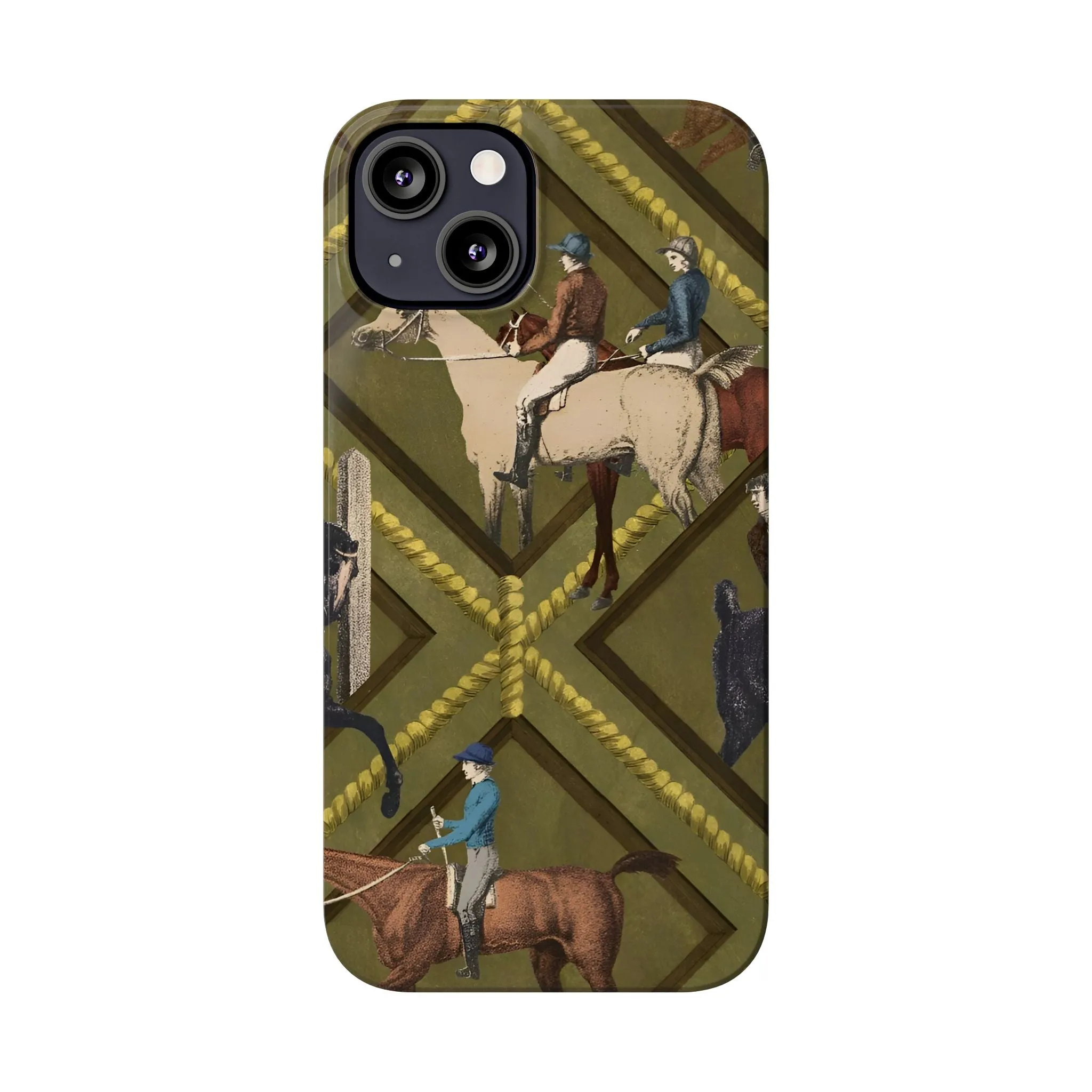 Vintage Equestrian Polo Prestige Slim iPhone Cases