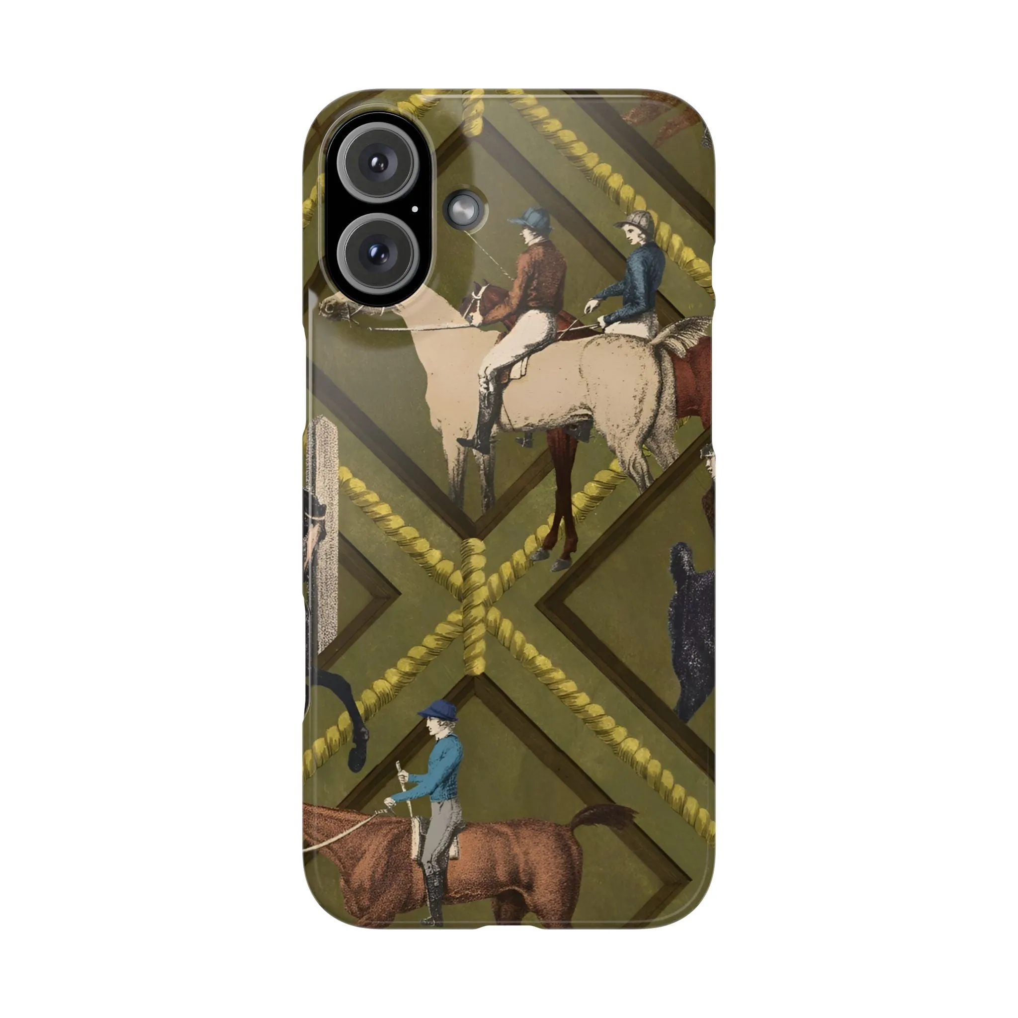 Vintage Equestrian Polo Prestige Slim iPhone Cases