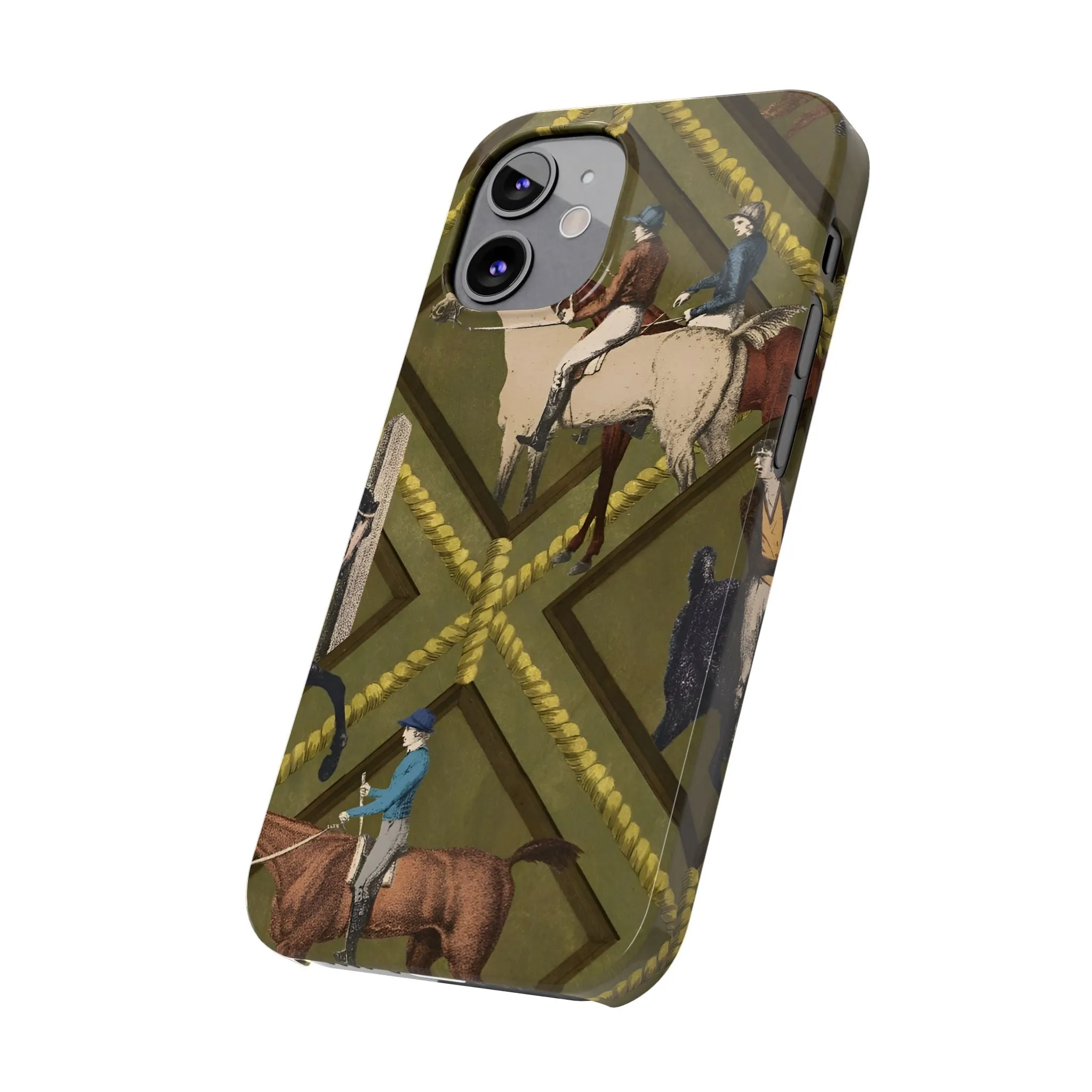 Vintage Equestrian Polo Prestige Slim iPhone Cases