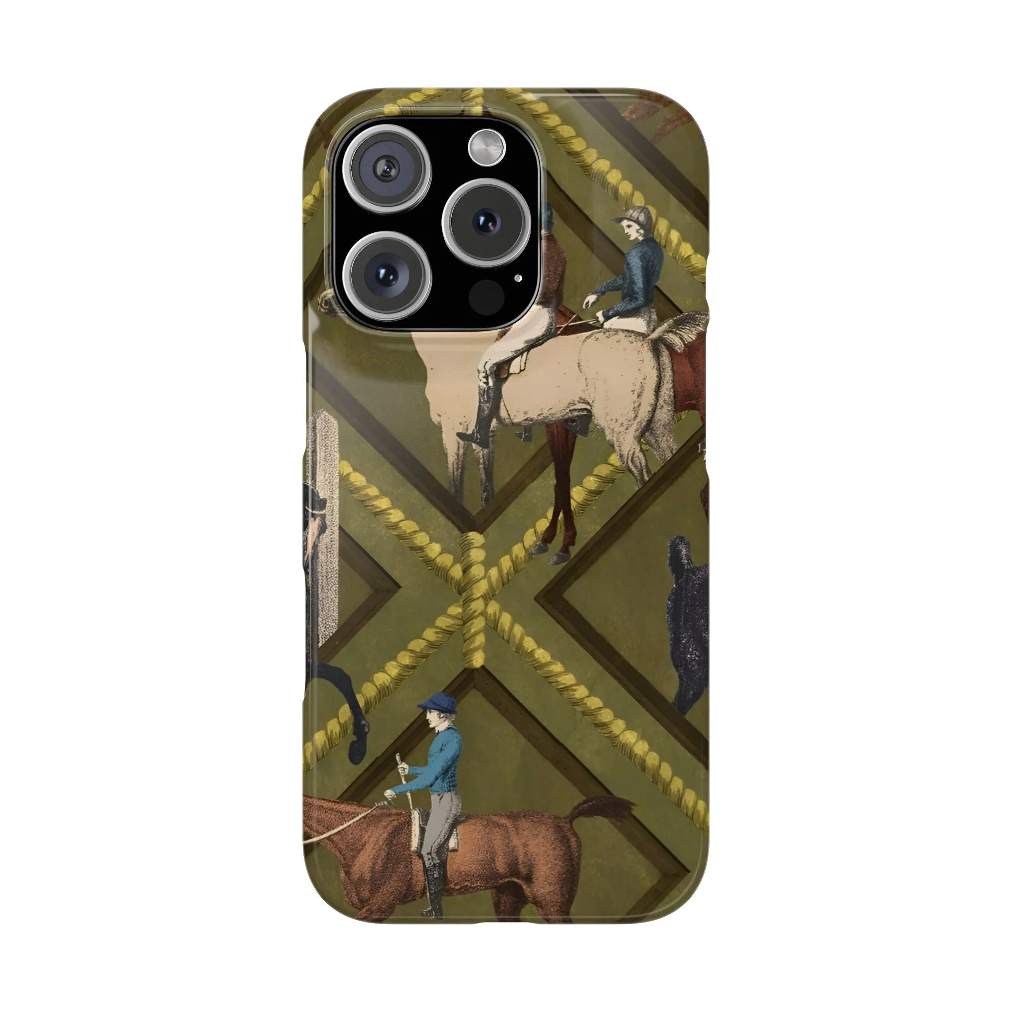 Vintage Equestrian Polo Prestige Slim iPhone Cases