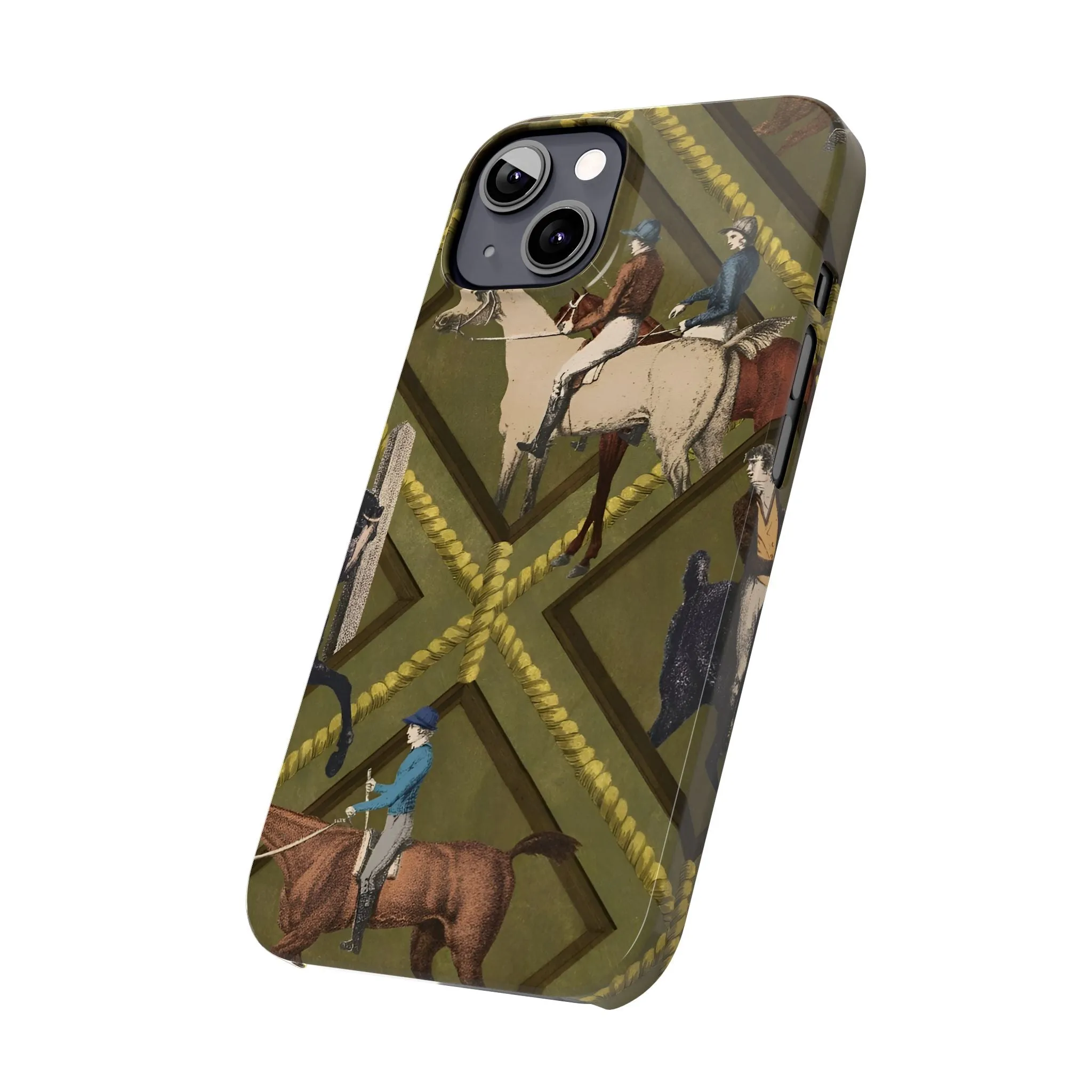 Vintage Equestrian Polo Prestige Slim iPhone Cases