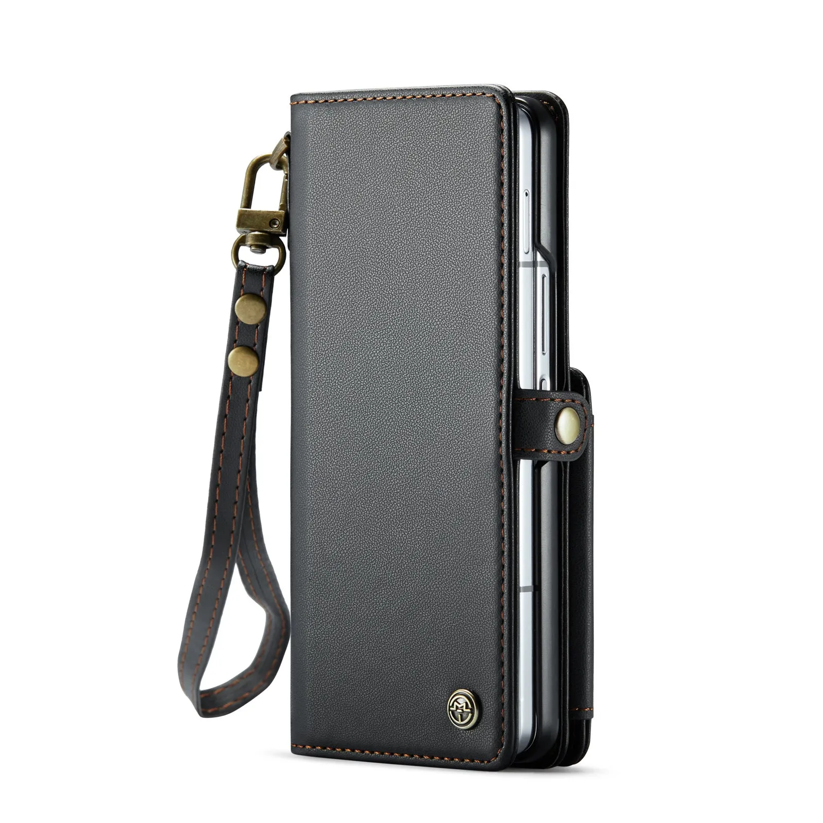 Wallet Phone Case with Pen Holder Slot with Wristlet Strap For Samsung Galaxy Z Fold 6