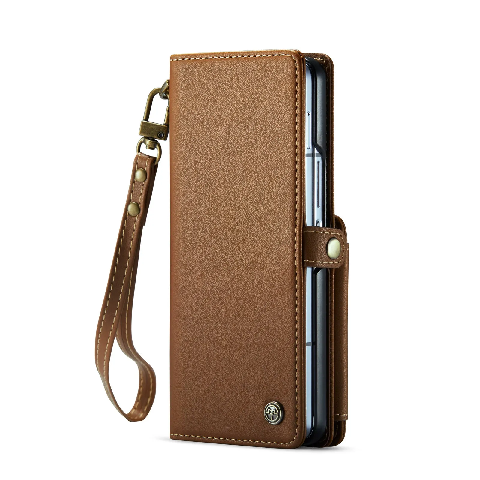 Wallet Phone Case with Pen Holder Slot with Wristlet Strap For Samsung Galaxy Z Fold 6