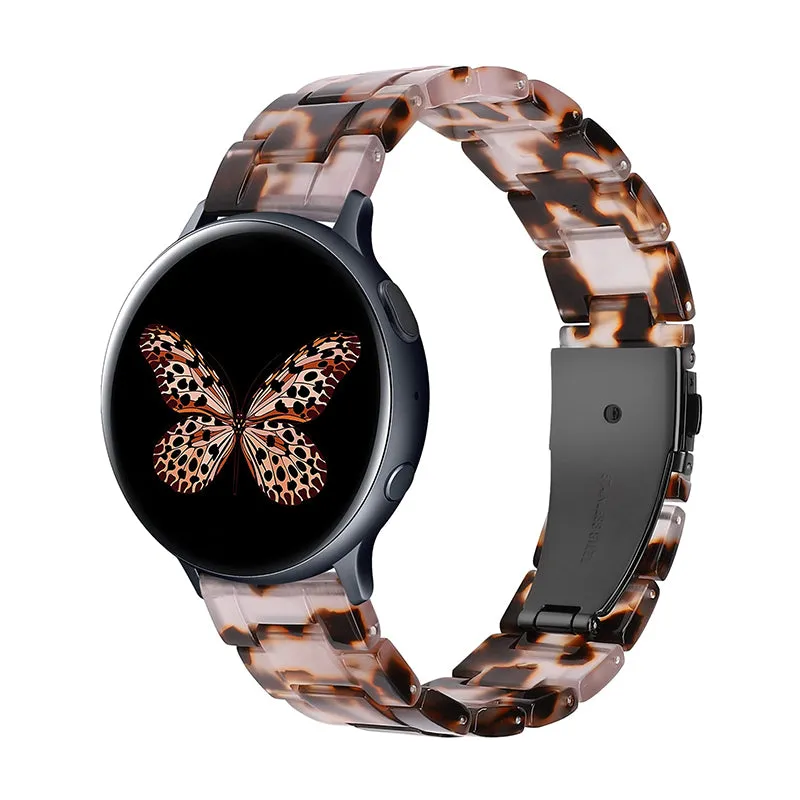 Wearlizer 20mm Resin Strap for Samsung Galaxy Watch Active 2/ Galaxy Watch 4 40mm 44mm Band Women Men