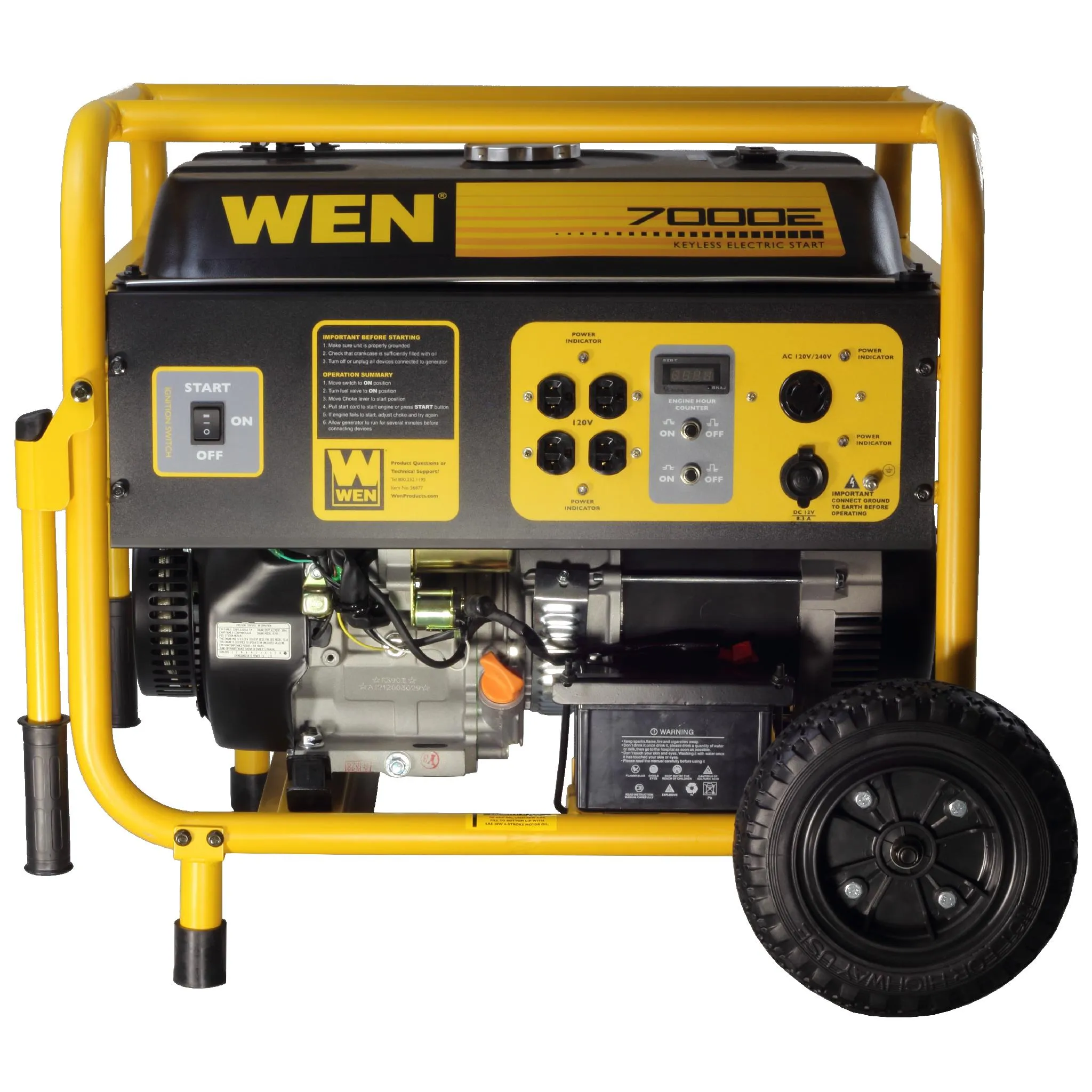 WEN 56682 7000 Watt Electric Start Generator