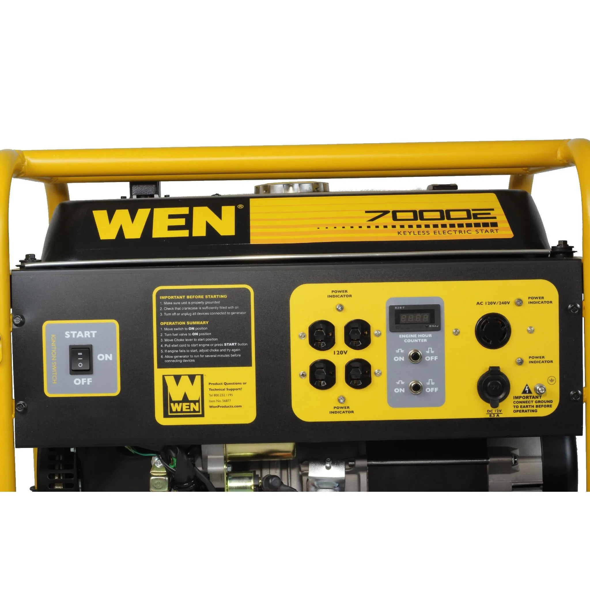 WEN 56682 7000 Watt Electric Start Generator