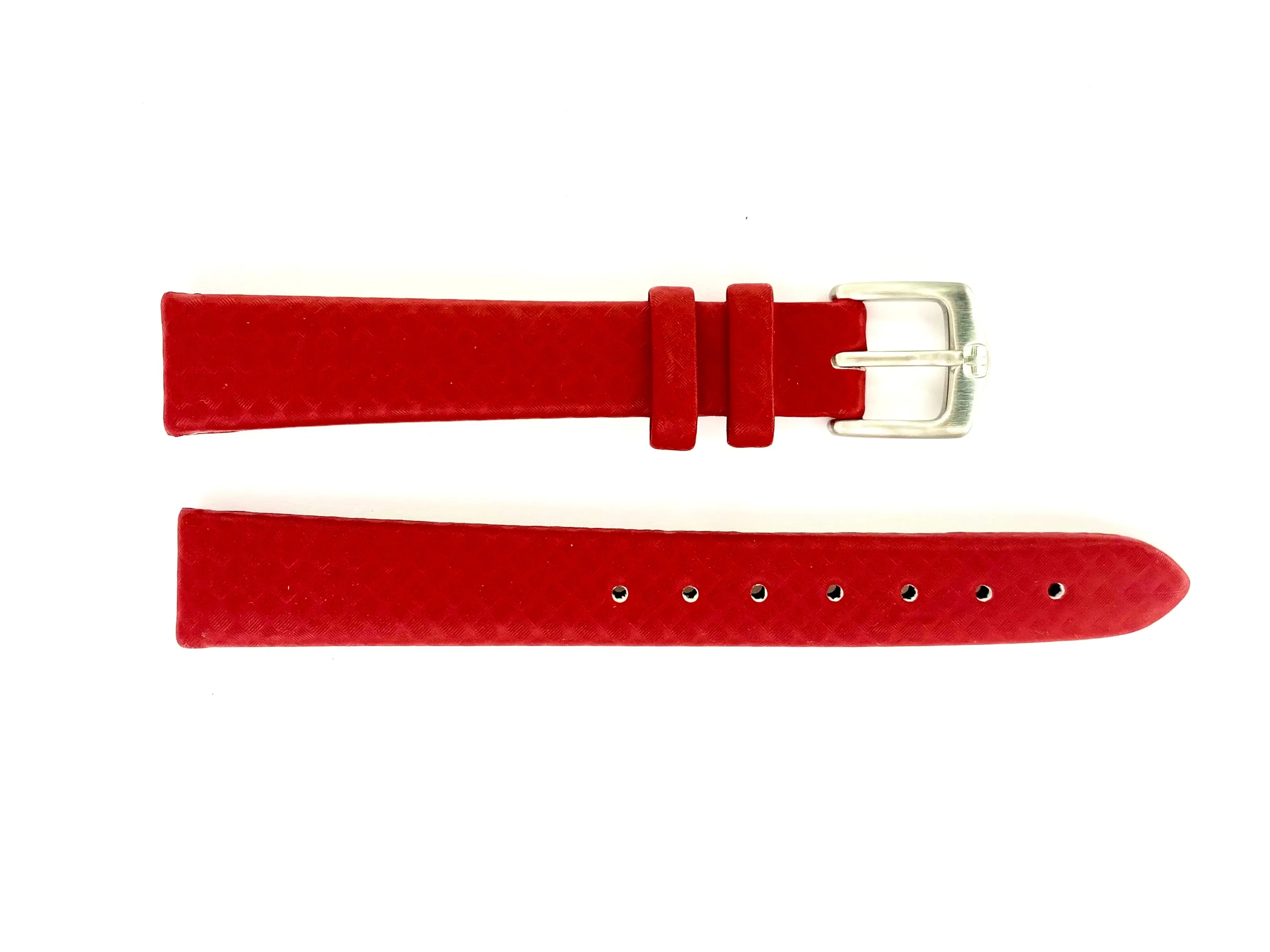 Wenger 14mm Red Leather Watch Band