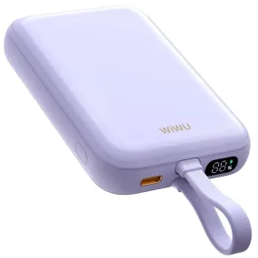 WIWU Power Bank PD20Watts, 10000Mah, Purple