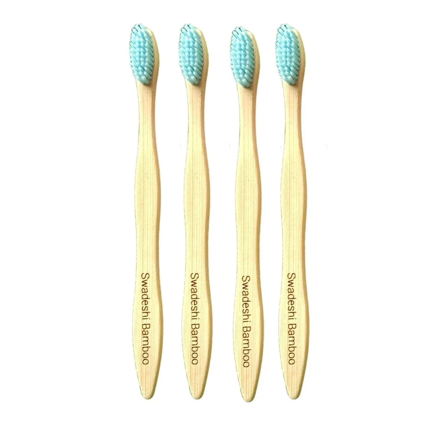 Wooden Bamboo Toothbrush | Pack of 4 | Ultra-Soft Bristles | BPA Free | Biodegradable and Compostable