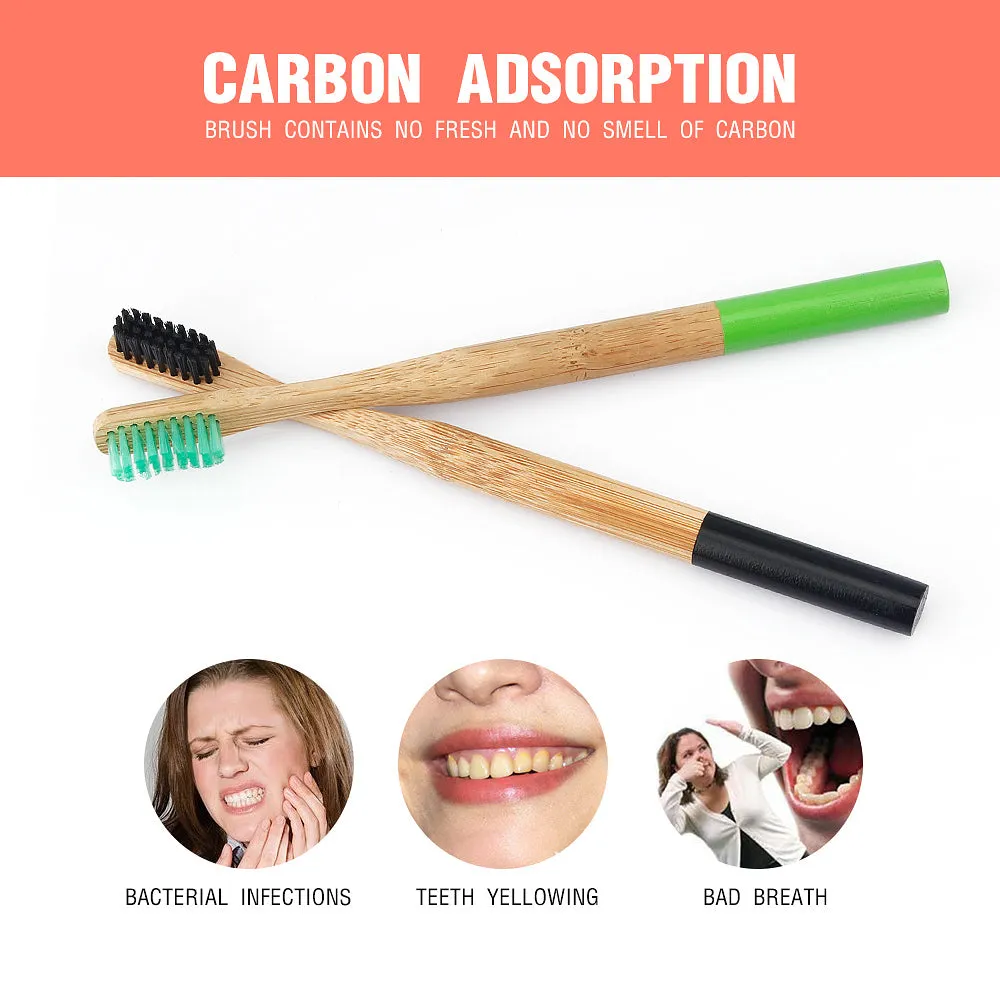 Wooden Charcoal Toothbrush