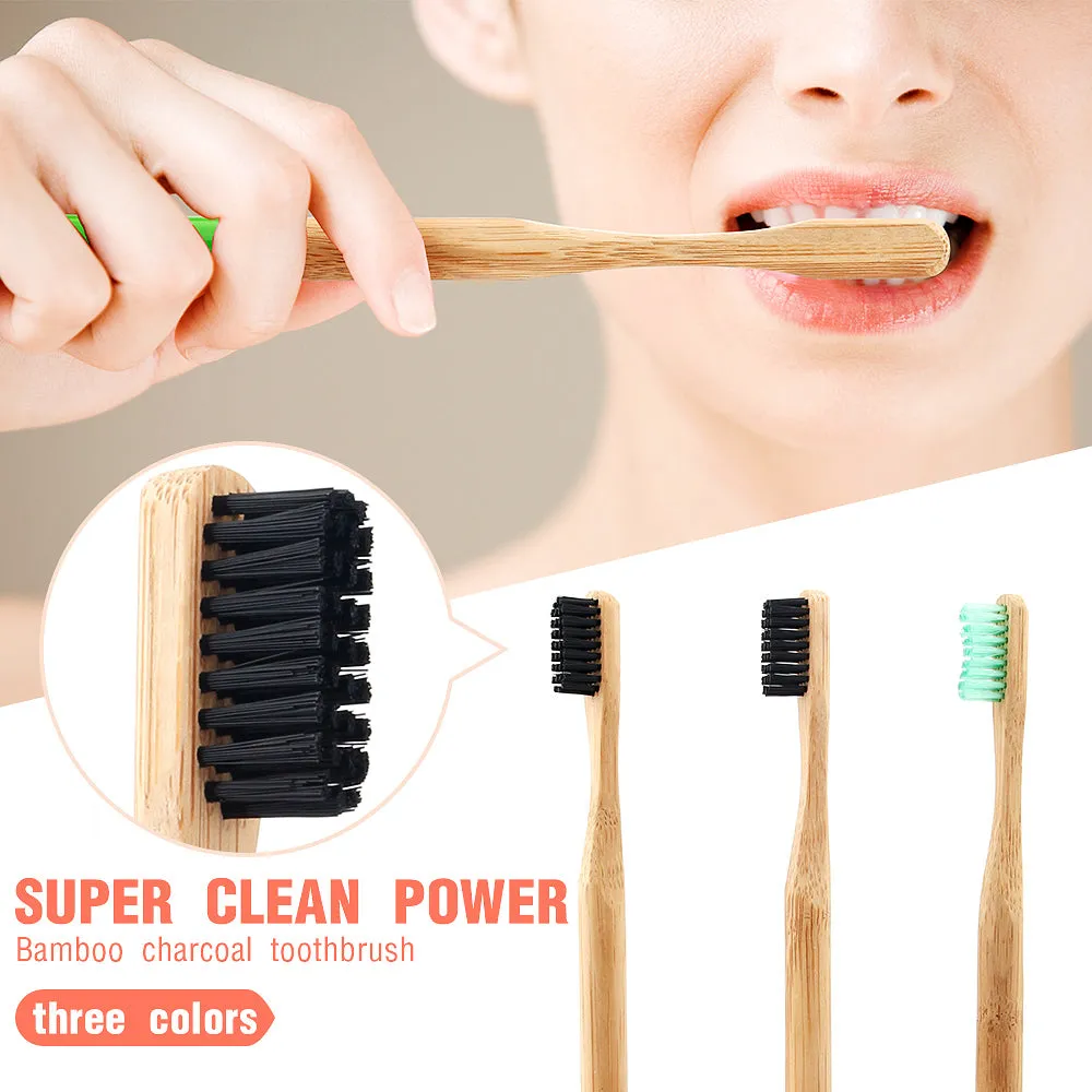 Wooden Charcoal Toothbrush