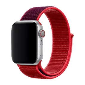 Woven Nylon Strap For Apple Watch-Red (42/44/45/49mm)