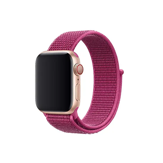 Woven Nylon Strap For Apple Watch-Red (42/44/45/49mm)