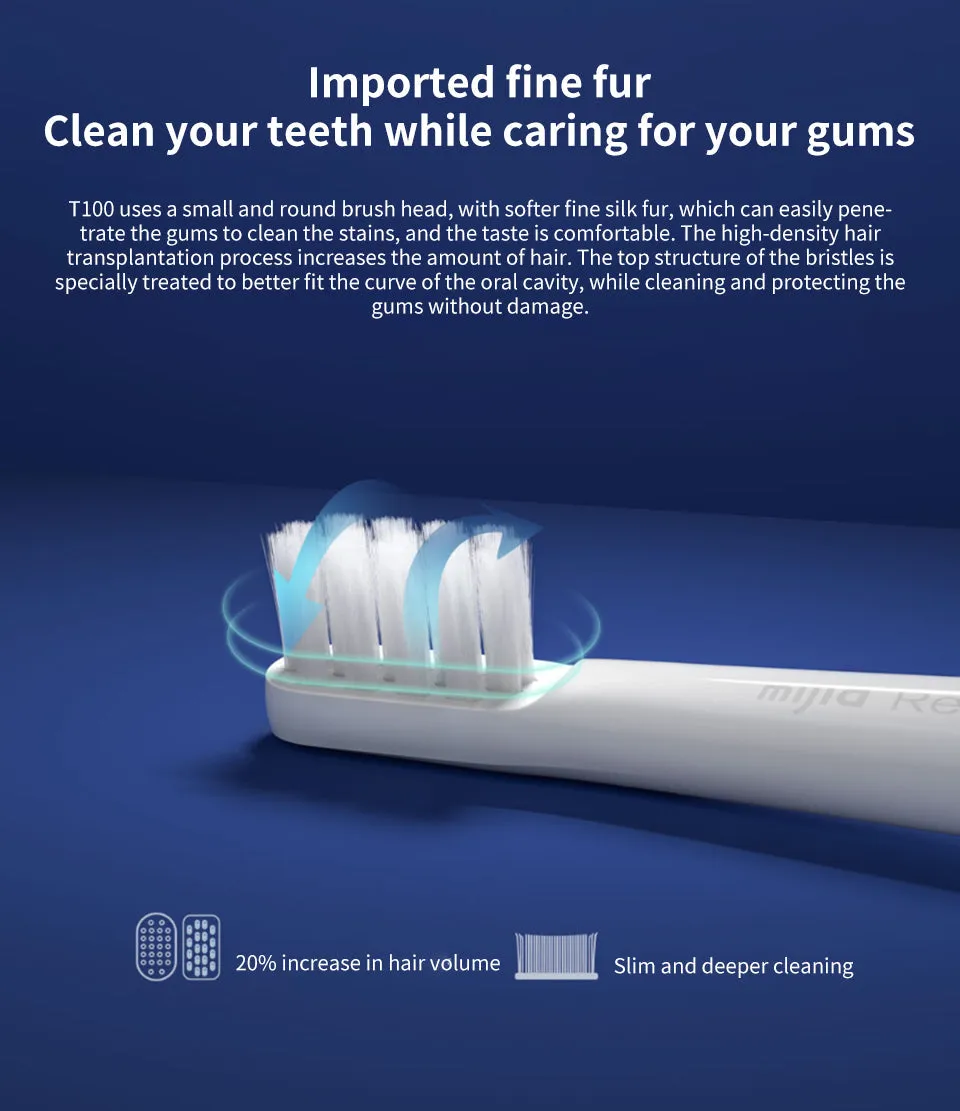 Xiaomi Mijia T100 Dual Mode Electric Rechargeable Toothbrush