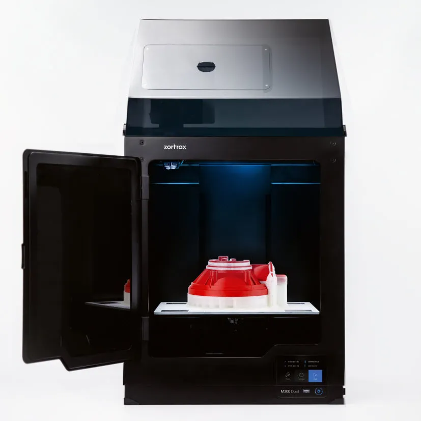 Zortrax M300 Dual 3D printer with HEPA cover